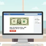 eBay ad with a rare 1000 Dolar bill